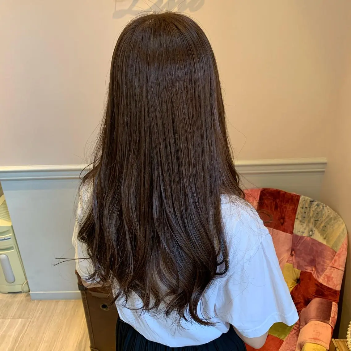 ロング カラー アッシュ 透明感カラー ラベンダーカラー ラベンダーアッシュ 鈴木 麻希のヘアスタイル