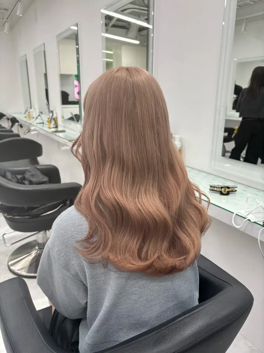ロング カラー ヘアカラー トリートメント ヘアセット ウルフカットマスター みつきのヘアスタイル