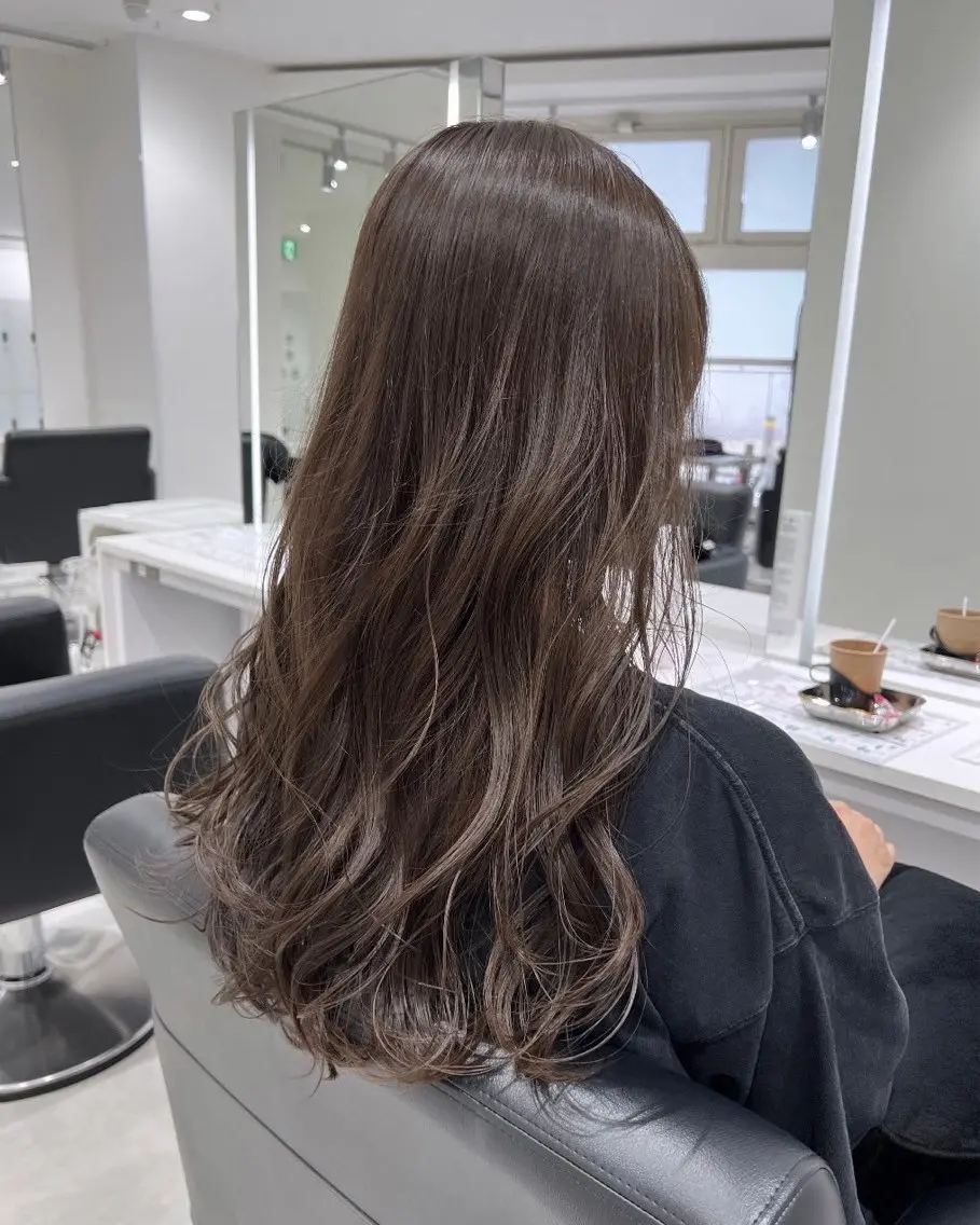 ロング カラー グレージュ/ベージュ /経堂/sana🌱のヘアスタイル