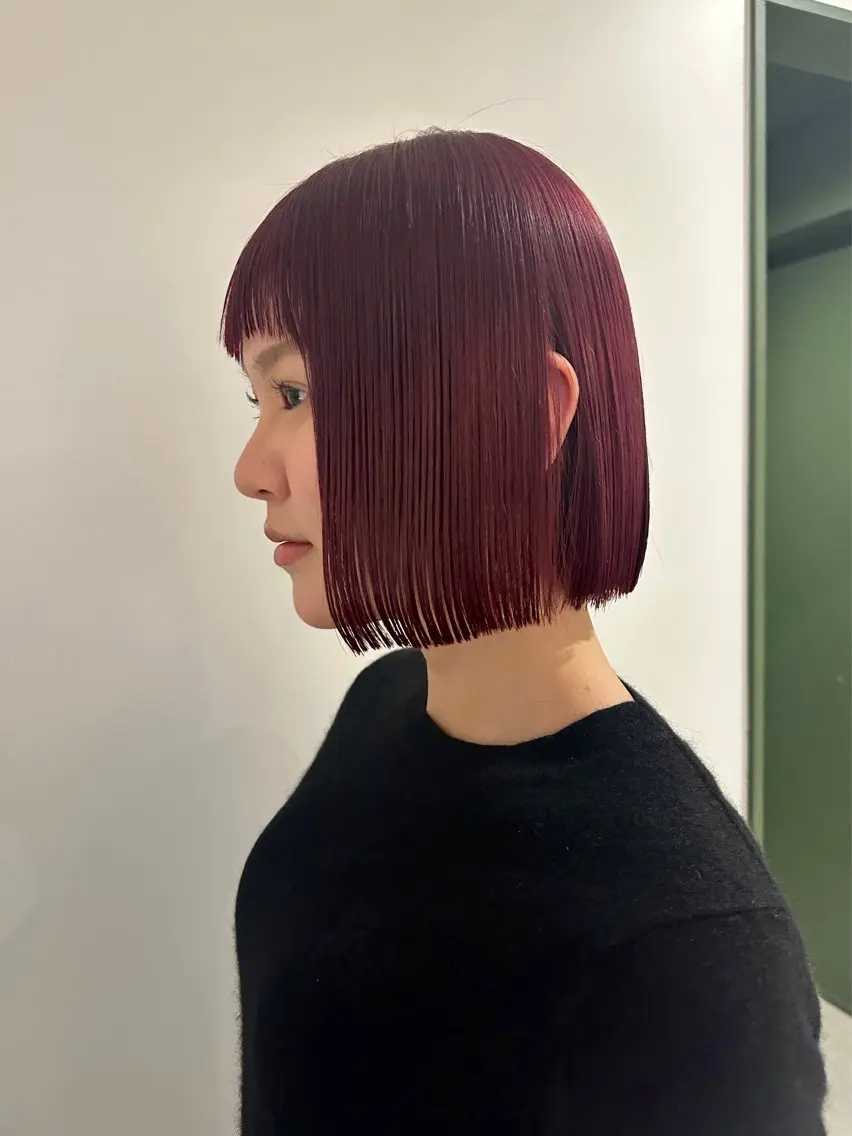 カラー カット ヘアカラー 崎久保 優菜のヘアスタイル
