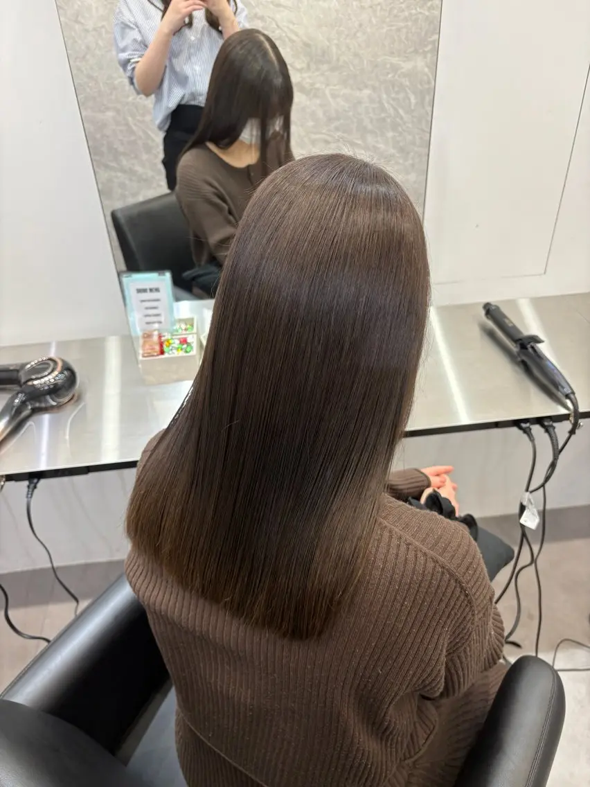 ロング カラー ベージュカラー ブラウンカラー ブラウンベージュ Core Haruのヘアスタイル