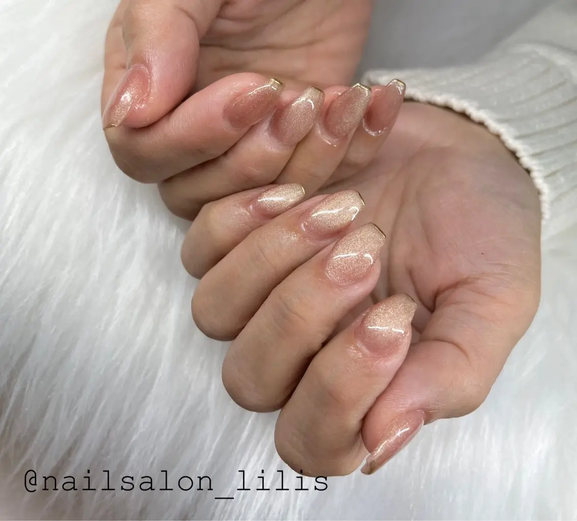 ネイル マグネットネイル ミラーネイル nailsalon Lilisのネイルデザイン