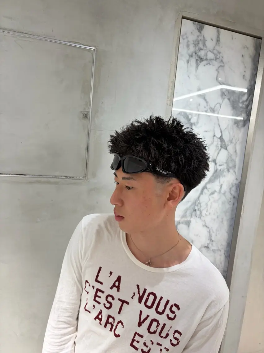 ショート メンズ フェードカット ショートヘア カット 宮林 舞央のヘアスタイル