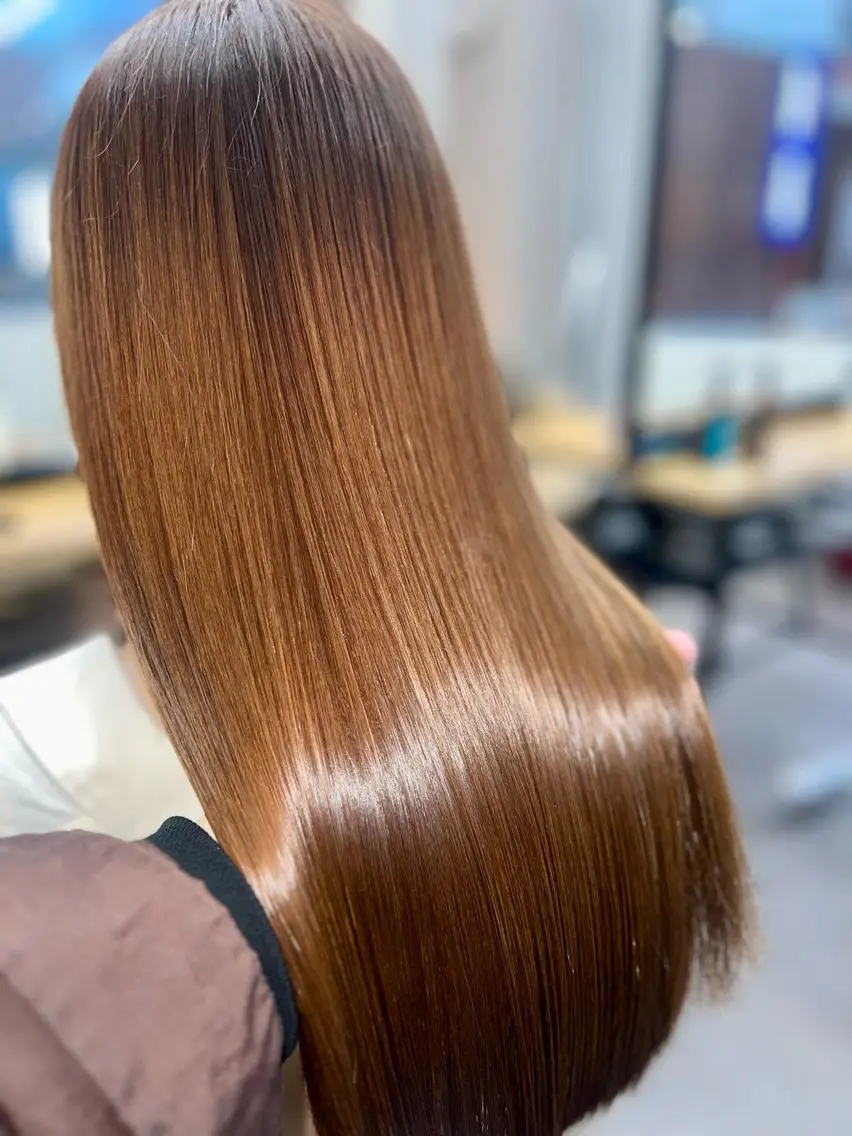 ロング カラー 髪質改善 ヘアカラー トリートメント 髪質改善美容師 大森勝馬のヘアスタイル