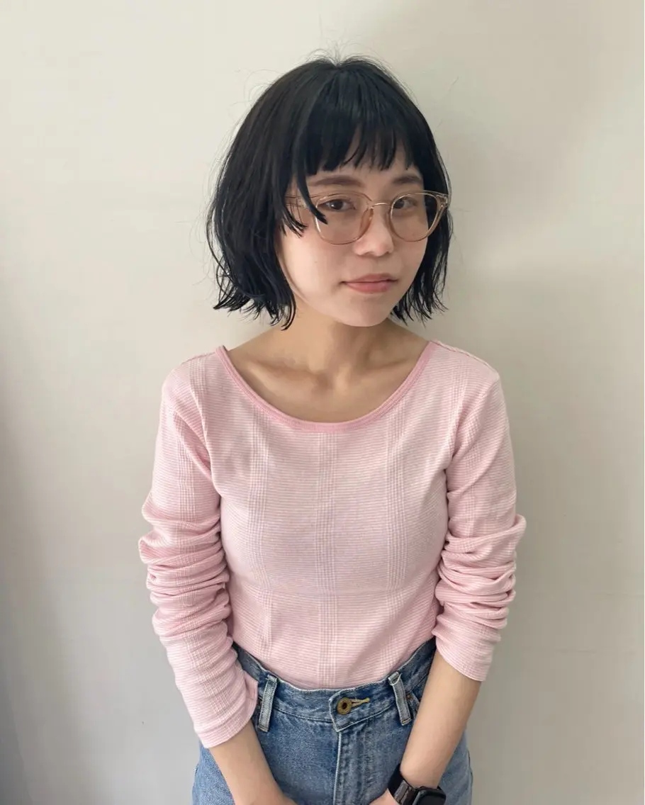 ミディアム カラー パーマ ヘアアレンジ メンズ 透明感カラー カット ヘアカラー トリートメント tatsumi/ボブ ウルフ/レイヤーのヘアスタイル