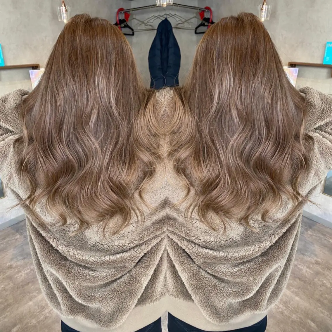 ✨🌈人気の定番メニュー🌈✨カット+ツヤ感カラー☘️✨の写真