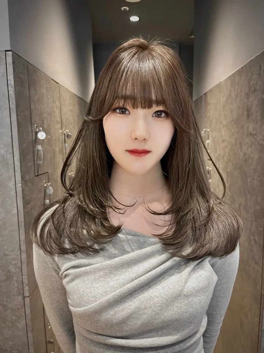 ロング 前嶋 愛友のヘアスタイル
