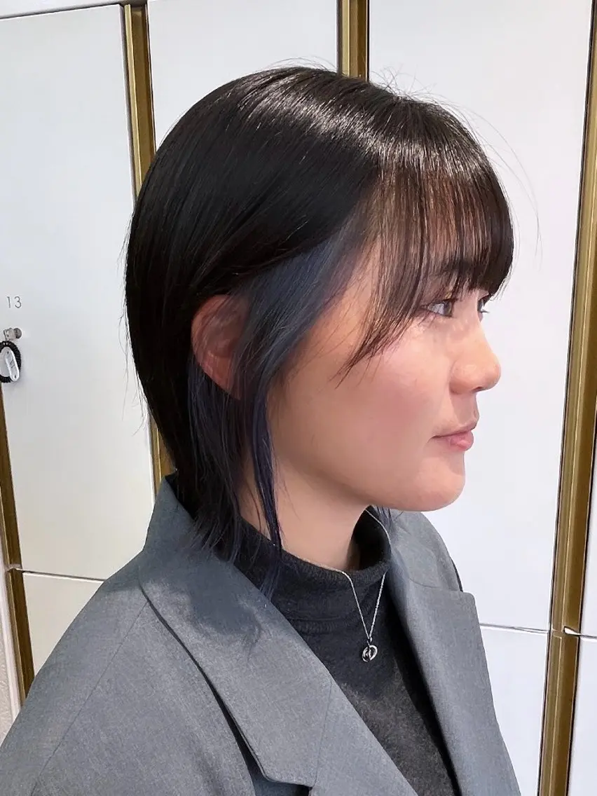 👼🏻カット+イヤリングカラー+水分補給トリートメント👼🏻〈ブリーチ込み〉〈全体カラー込み〉の写真