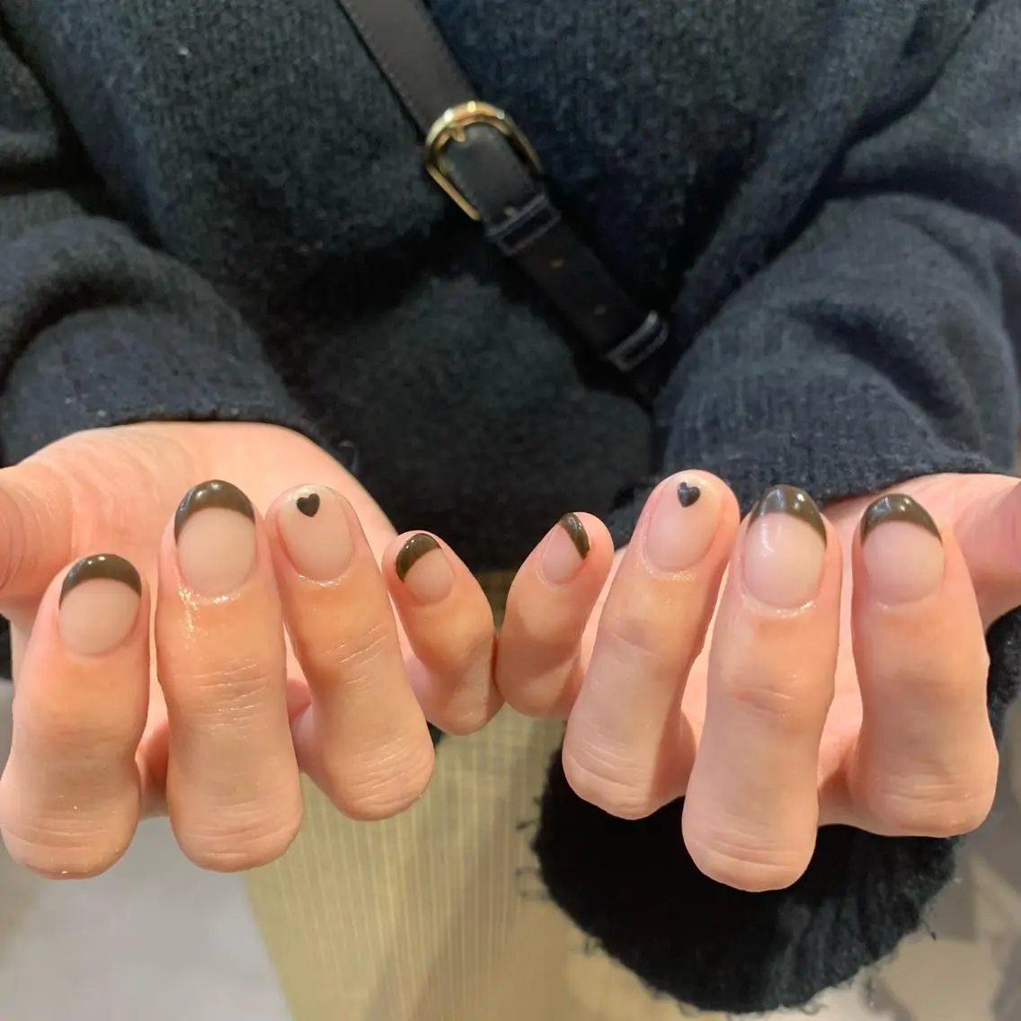 ネイル フレンチネイル マキノ ユイのネイルデザイン