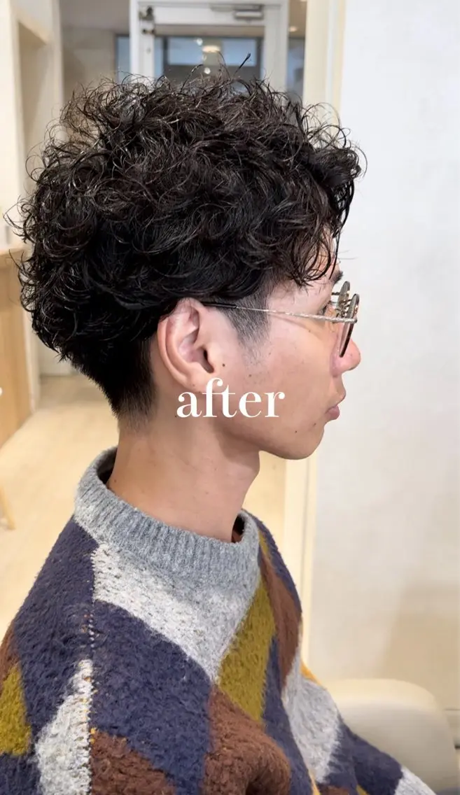 パーマ メンズ カット パーマ ヘッドスパ メンズ指名多数!! 田島史也のヘアスタイル