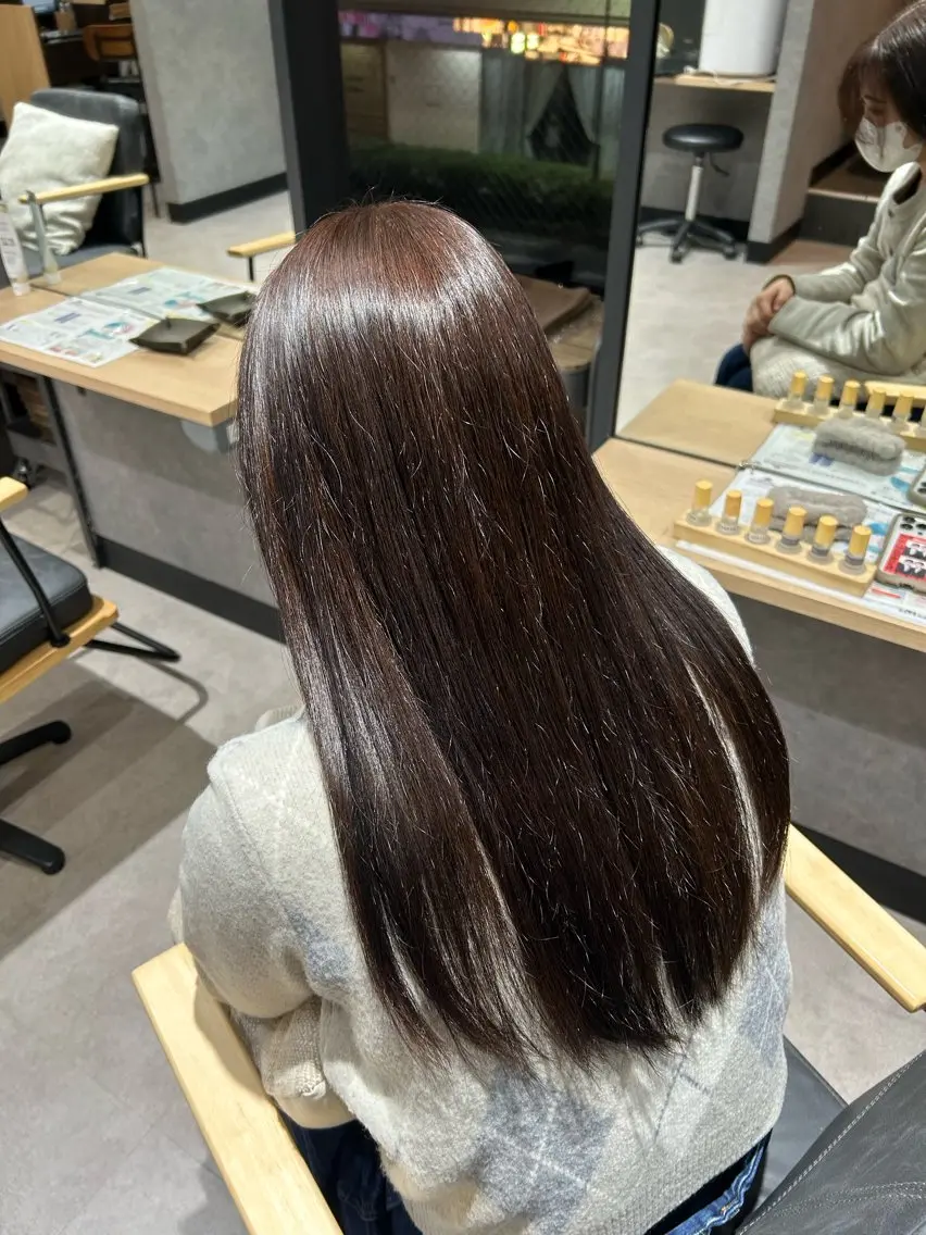 ロング カラー ブラウンカラー ダークブラウン chihiro 🕊️✨️のヘアスタイル