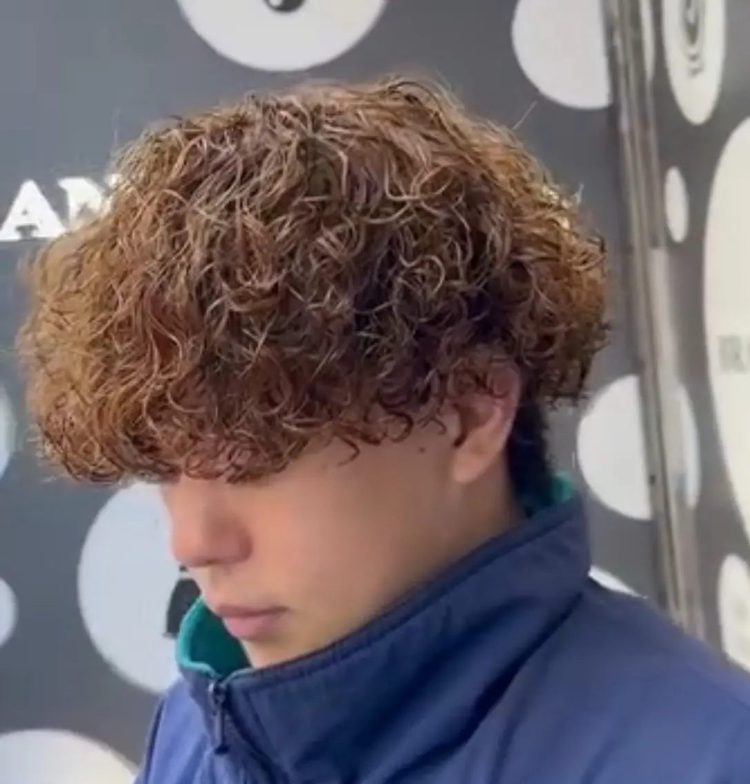 パーマ メンズ メンズパーマ プードルパーマ プードルパーマ カット パーマ 🔥メンズパーマ特化 高橋晴🔥のヘアスタイル