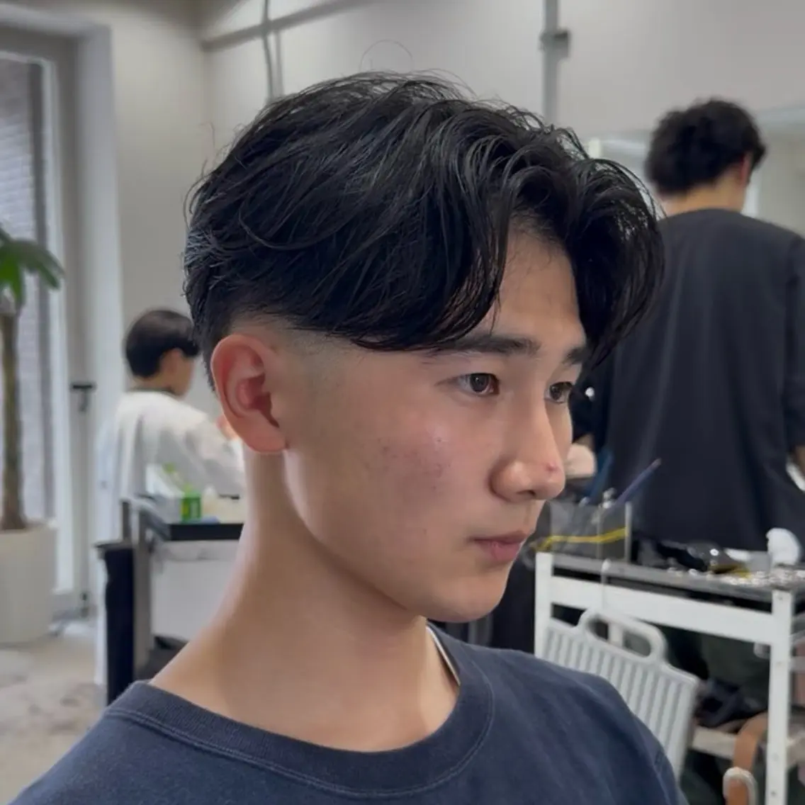 ミディアム カット 大田 流生のヘアスタイル