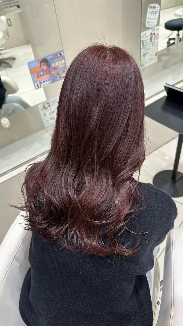 カラー ブリーチ ダブルカラー ラベンダーカラー ラベンダーピンク ブリーチなしカラー 艶髪/ブリーチなし Wカラー🌺yuiのヘアスタイル