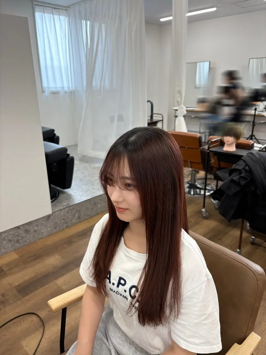 ロング 縮毛矯正 "MIoKI"_ YUCCA eluaのヘアスタイル