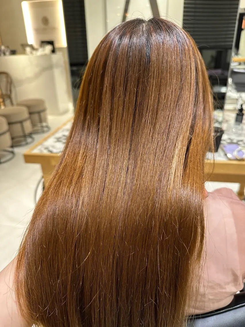〈限定価格🌟〉【アイロン通さず自然な仕上がり】 ナチュラルストレート✩*マイクロバブルシャンプー➕トリートメントの写真