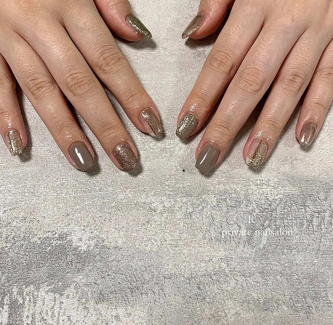 ネイル おそろいネイル Bersinar nail(rina)のネイルデザイン