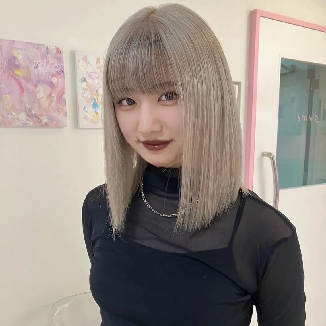 ミディアム カラー メイ ☪️のヘアスタイル