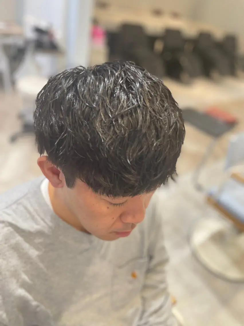 ショート パーマ メンズ カット パーマ メンズパーマ/カット / 古川 諒のヘアスタイル