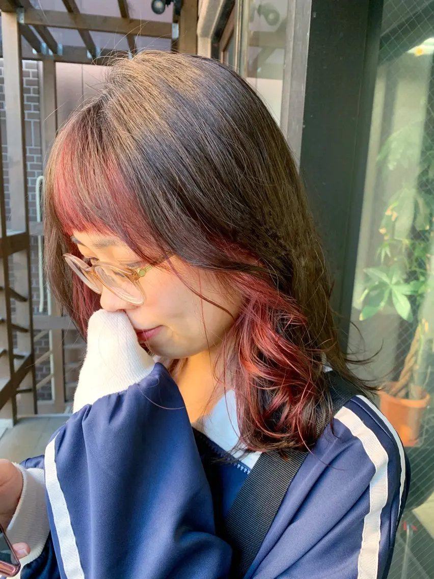 ミディアム ミストバング マルナ本店 ペコのヘアスタイル