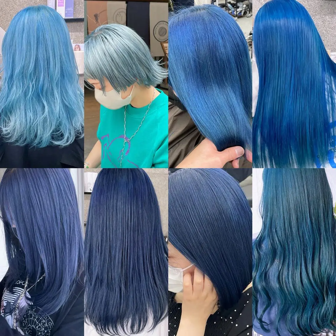 ミディアム カラー ヘアカラー トリートメント Lull1人美容室 バレイヤージュのヘアスタイル