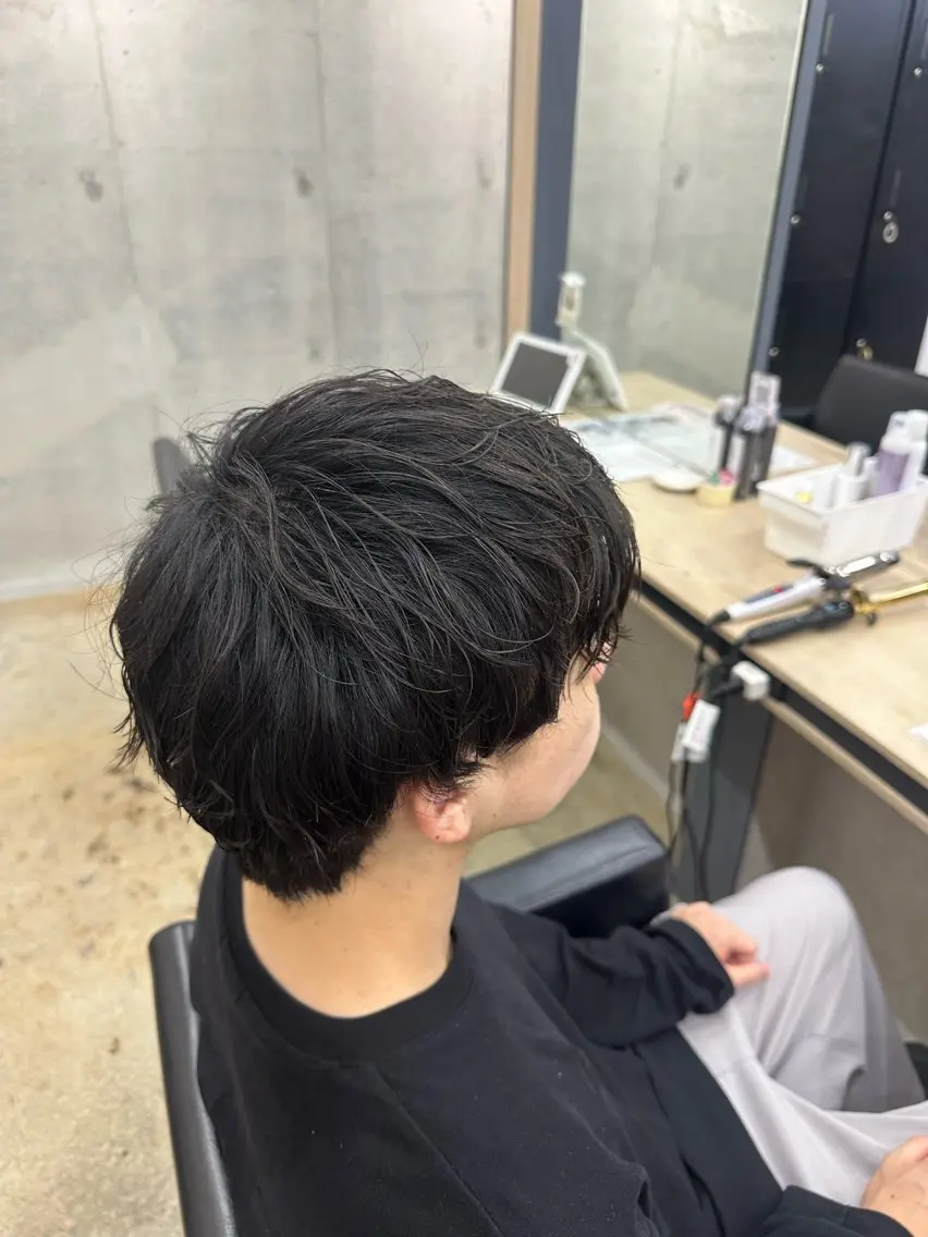 🤎メンズカット+ニュアンスパーマ🤎 前処理トリートメント付き✨の写真