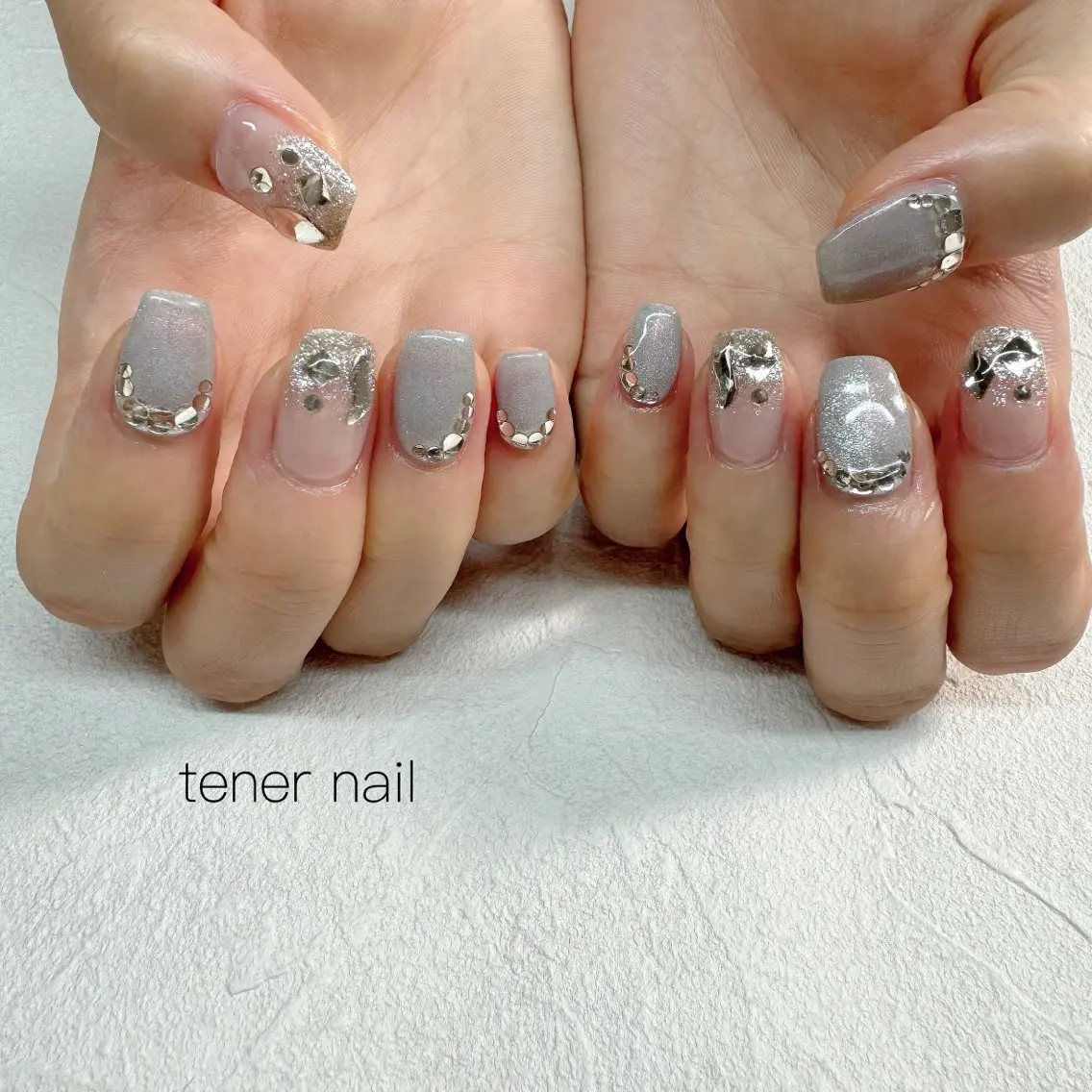 ネイル キラキラネイル ハンドネイル テネルネイル tener nailのネイルデザイン