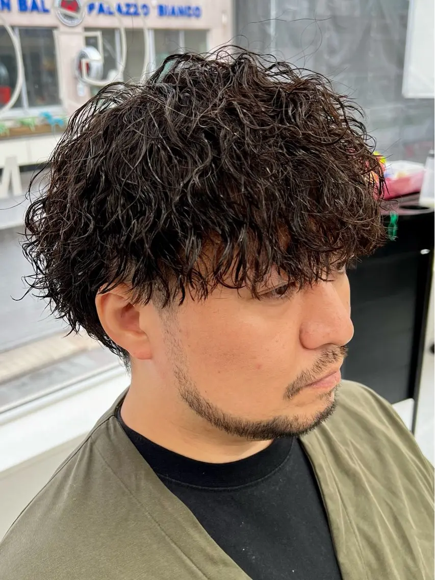 ショート パーマ メンズ カット パーマ メンズパーマ名人 TAKUMAのヘアスタイル