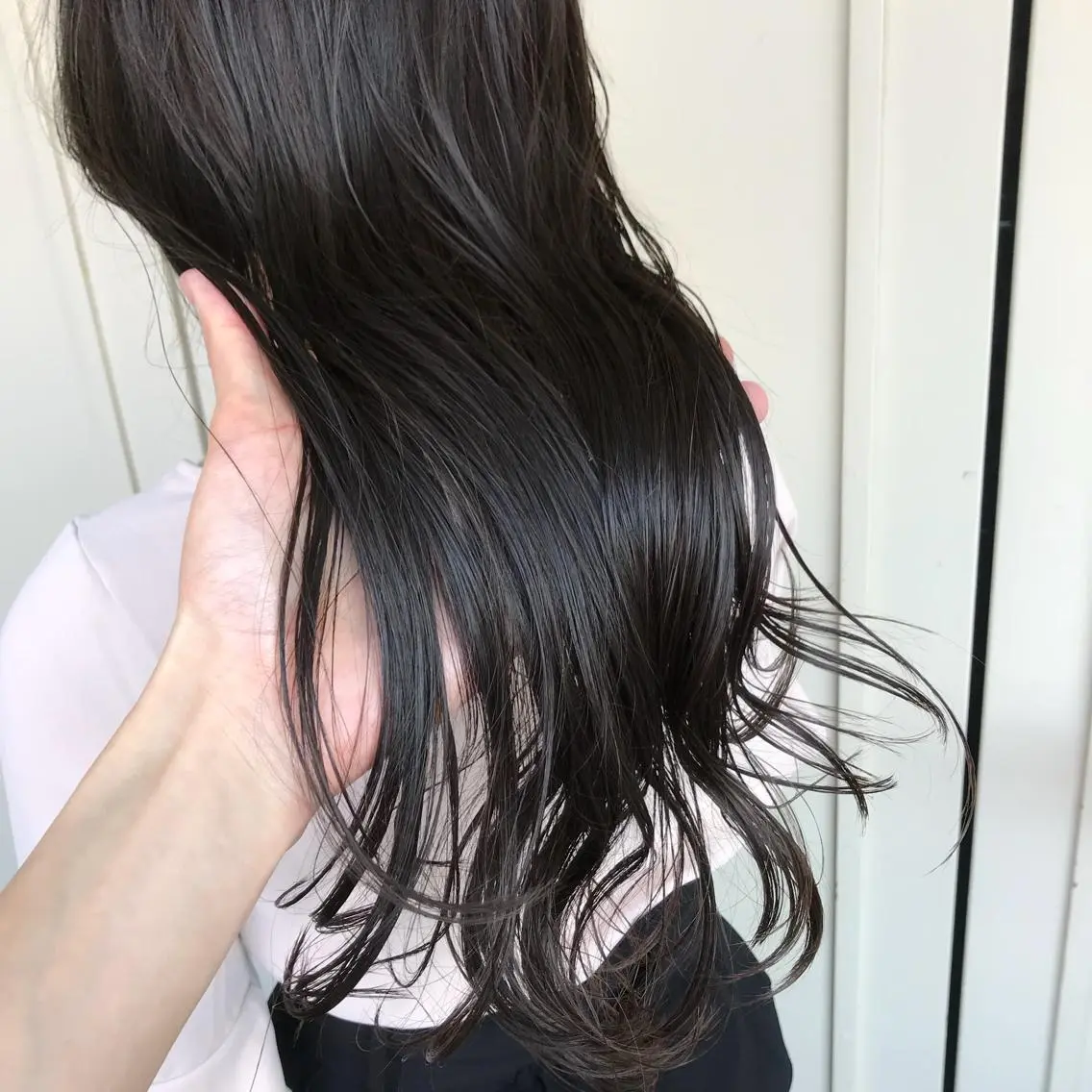 セミロング カラー 【体験】韓国 メイク&ヘア天神のヘアスタイル