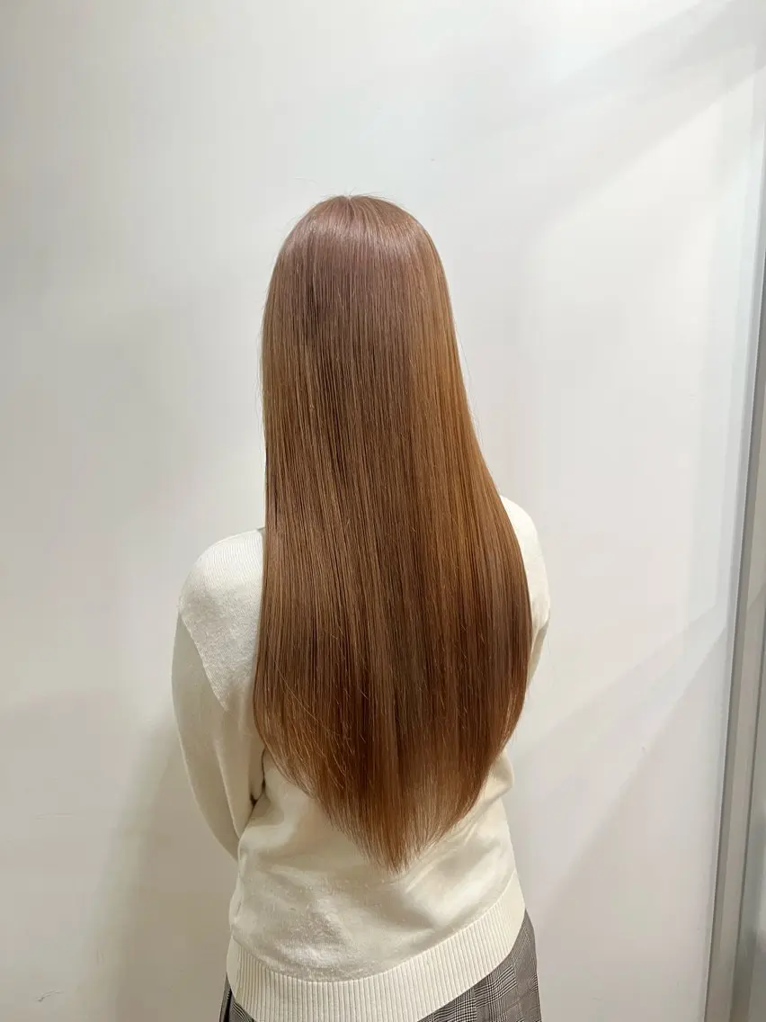 ロング カラー ベージュカラー ブリーチ ヘアカラー きむら なみか🪐のヘアスタイル
