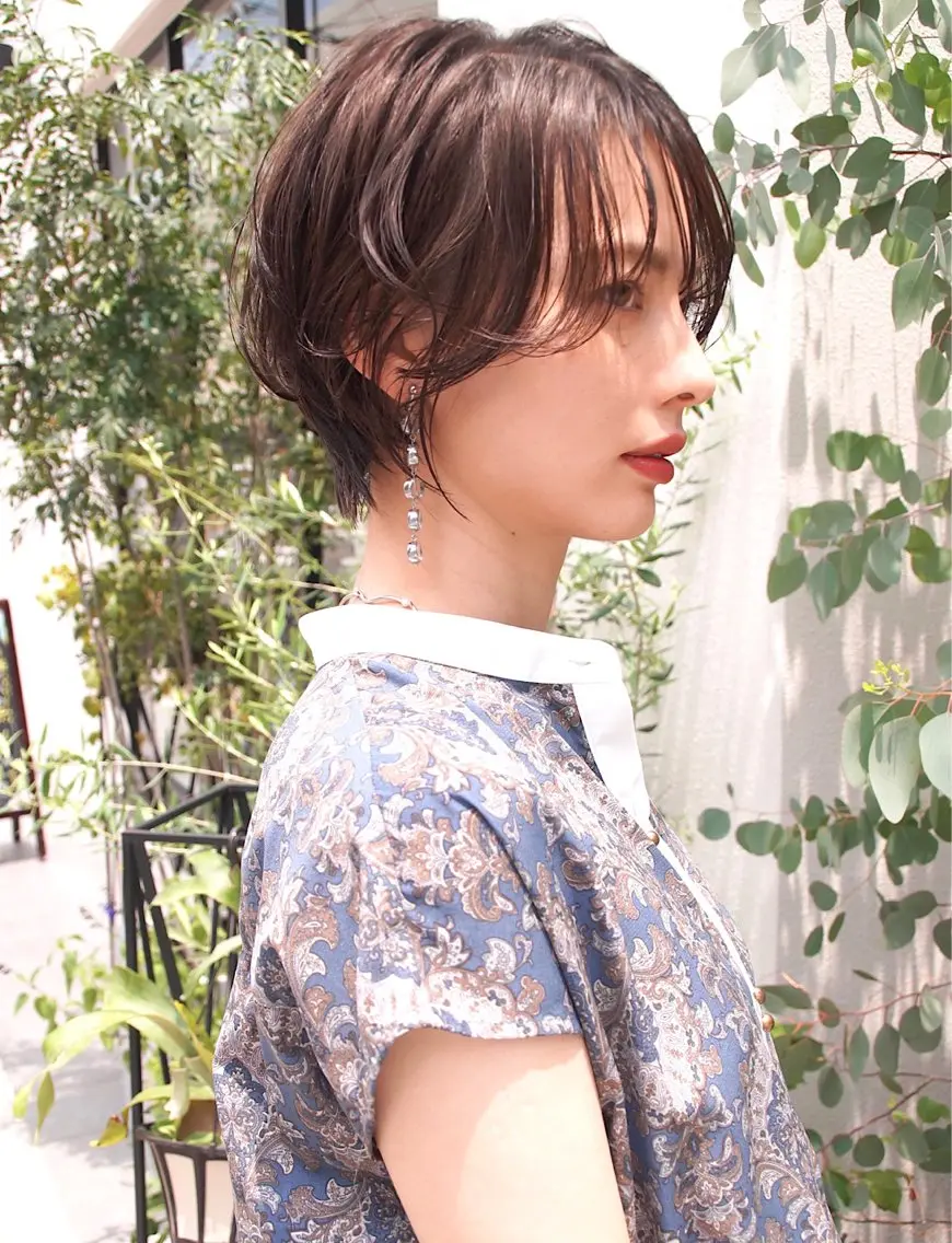 ショート カラー 透明感カラー ハイライトカラー インナーカラー ハイライト 髪質改善 カット トリートメント misa🫧ナチュラ ル縮毛矯正/髪質改善のヘアスタイル