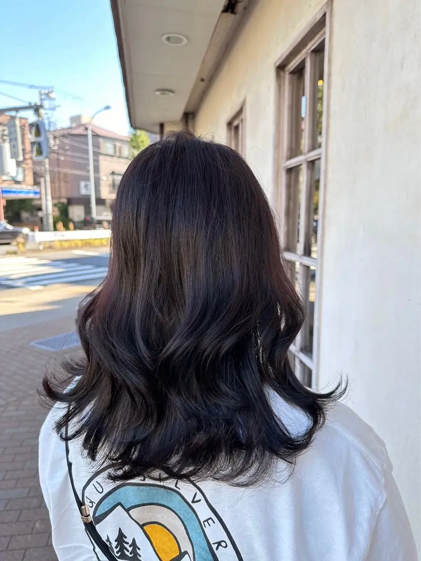 セミロング カラー グレージュ レイヤーカット ローレイヤー レイヤーカット メンズヘア/伊藤　匠のヘアスタイル