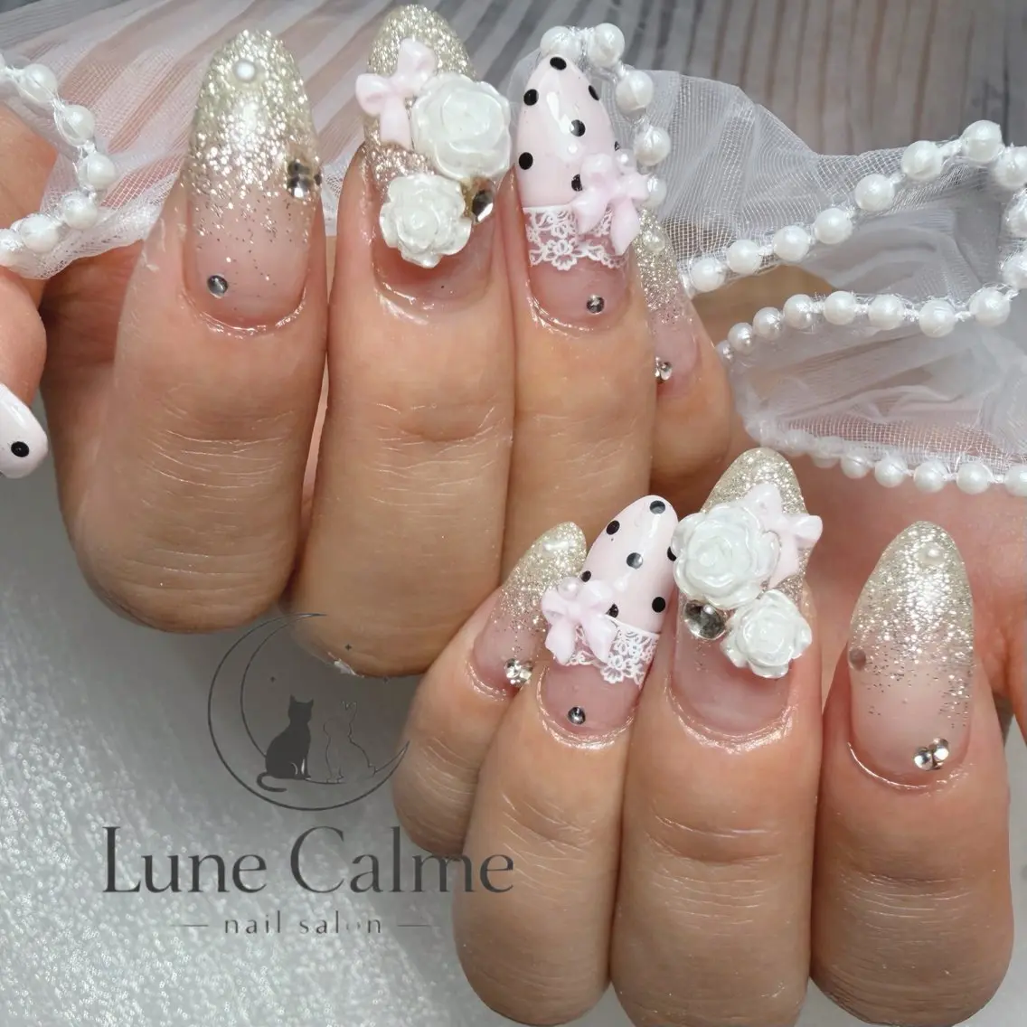 ネイル ハンドネイル Lune Calmeのネイルデザイン