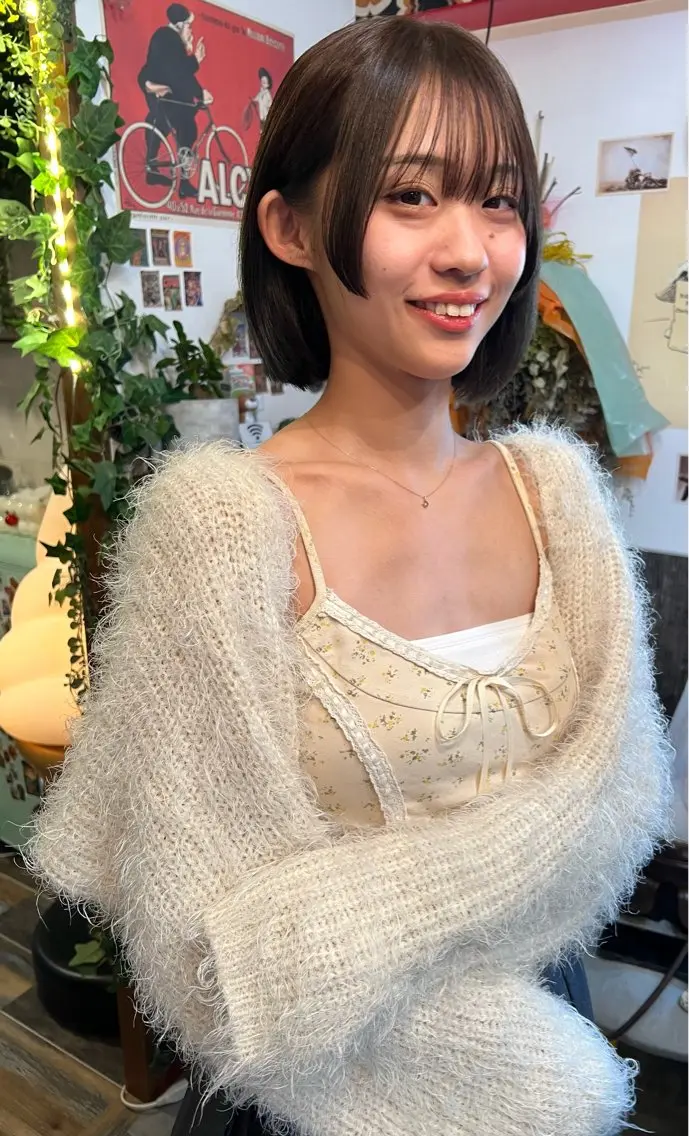 ショート カラー ボブ カラーパティシエ facce🌼ikoのヘアスタイル