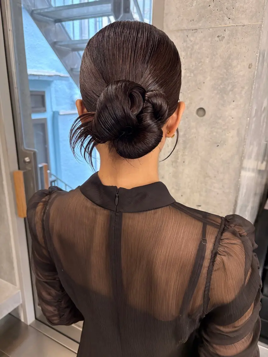 ロング ヘアアレンジ ヘアセット yuuna/ ハッシュカット🎀のヘアスタイル
