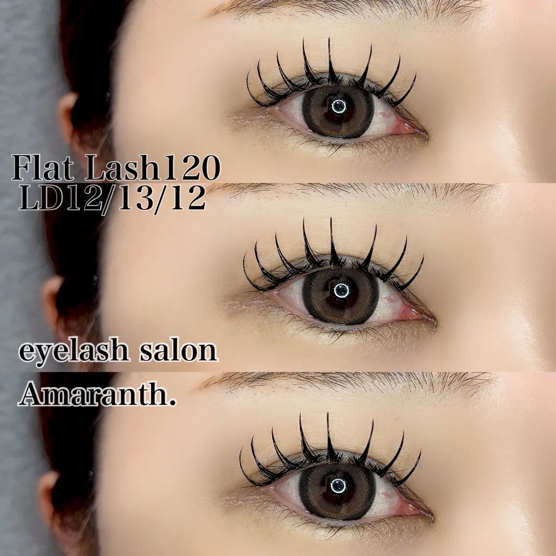 マツエク・マツパ Dカール フラットラッシュ 【Amaranth】 立川店🌟のマツエク・マツパデザイン