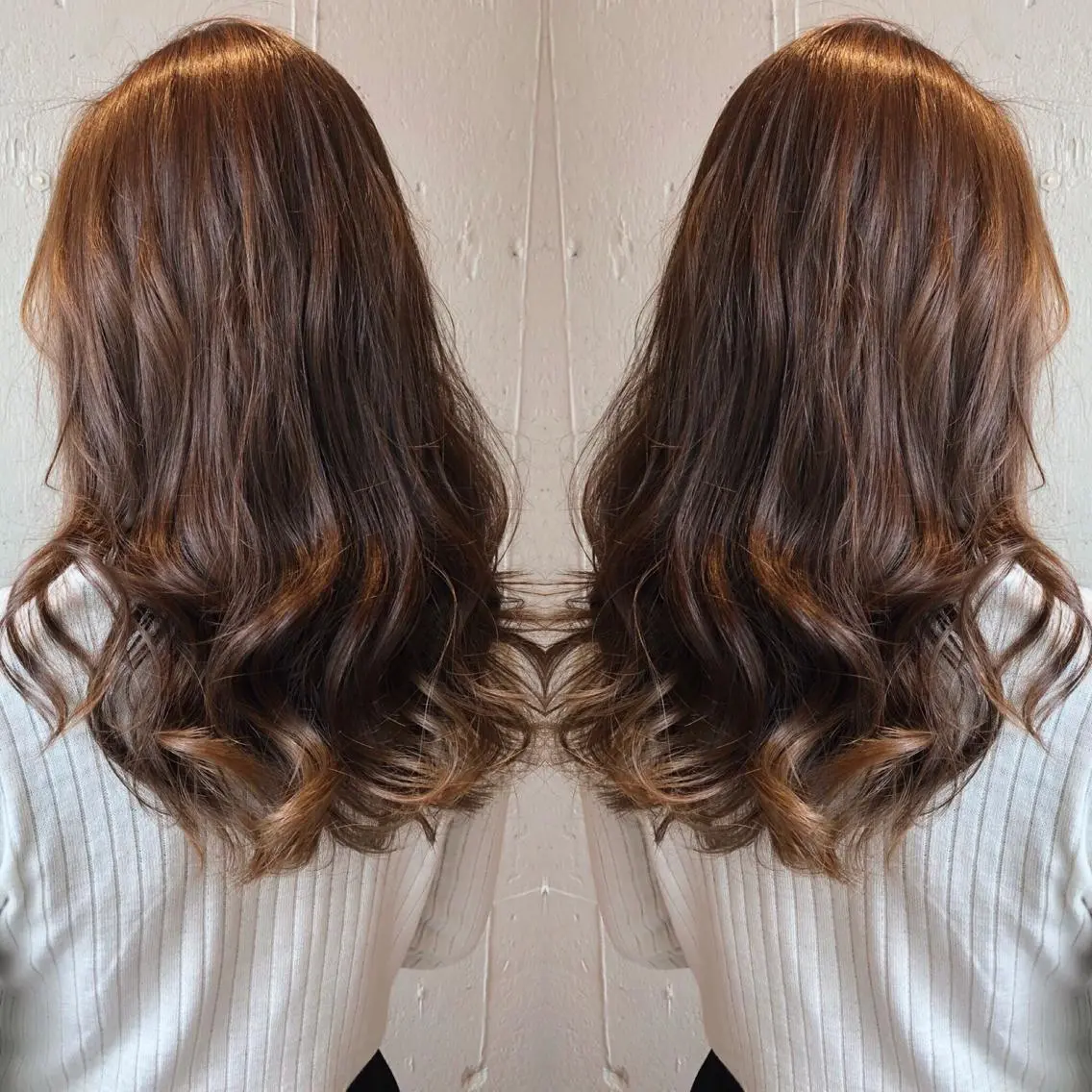 ロング アッシュ あらき ちさとのヘアスタイル