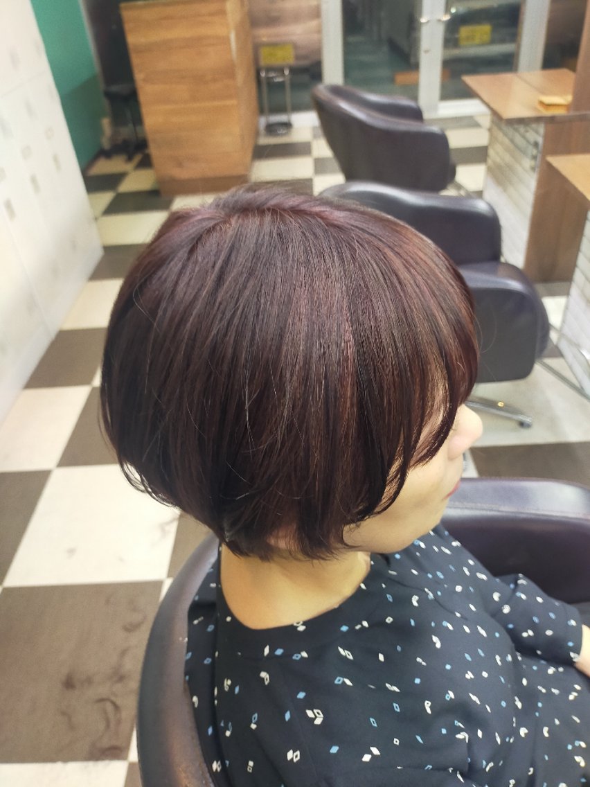 ショート カラー ベージュカラー 透明感カラー グレージュ ピンクカラー ピンクベージュ カット ヘアカラー トリートメント 大城正樹 Cecil HAIRのヘアスタイル