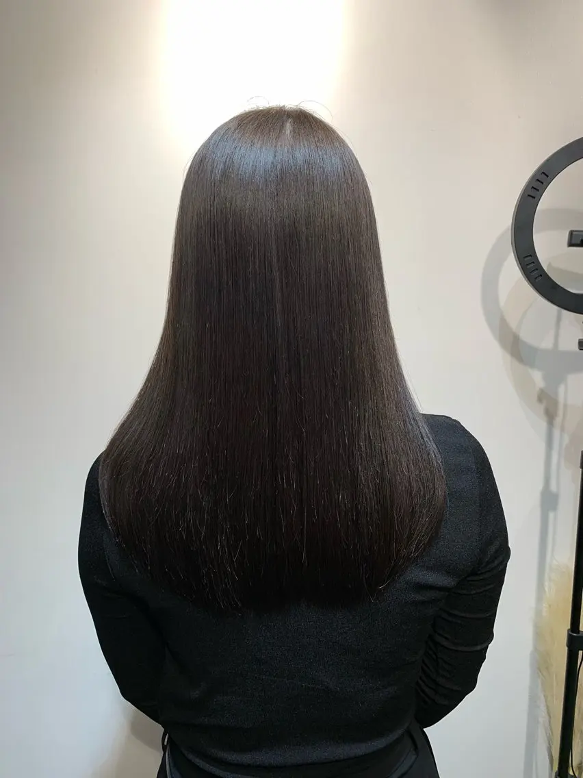 ロング パーマ 縮毛矯正 トリートメント ブリーチでもできる 縮毛矯正相原慎🌈のヘアスタイル