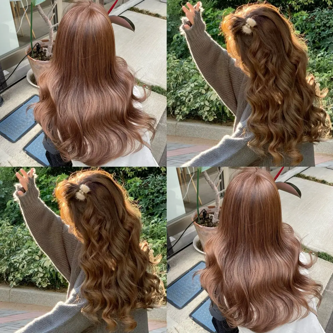 ロング カラー カット ヘアカラー トリートメント ブリーチなしカラー kana🐱のヘアスタイル