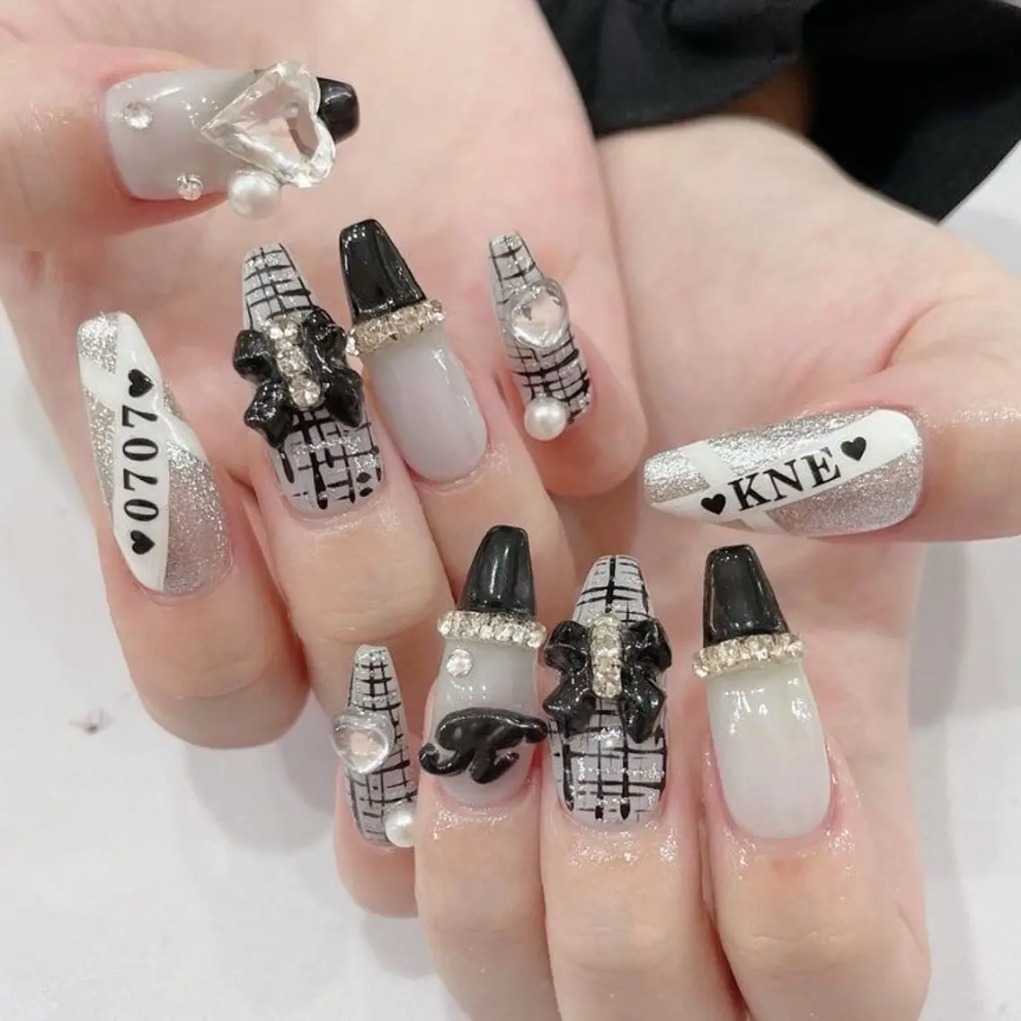 ネイル アートネイル 長さ出し フラッシュネイル フレンチネイル ジェルネイル ハンドネイル kana nailのネイルデザイン