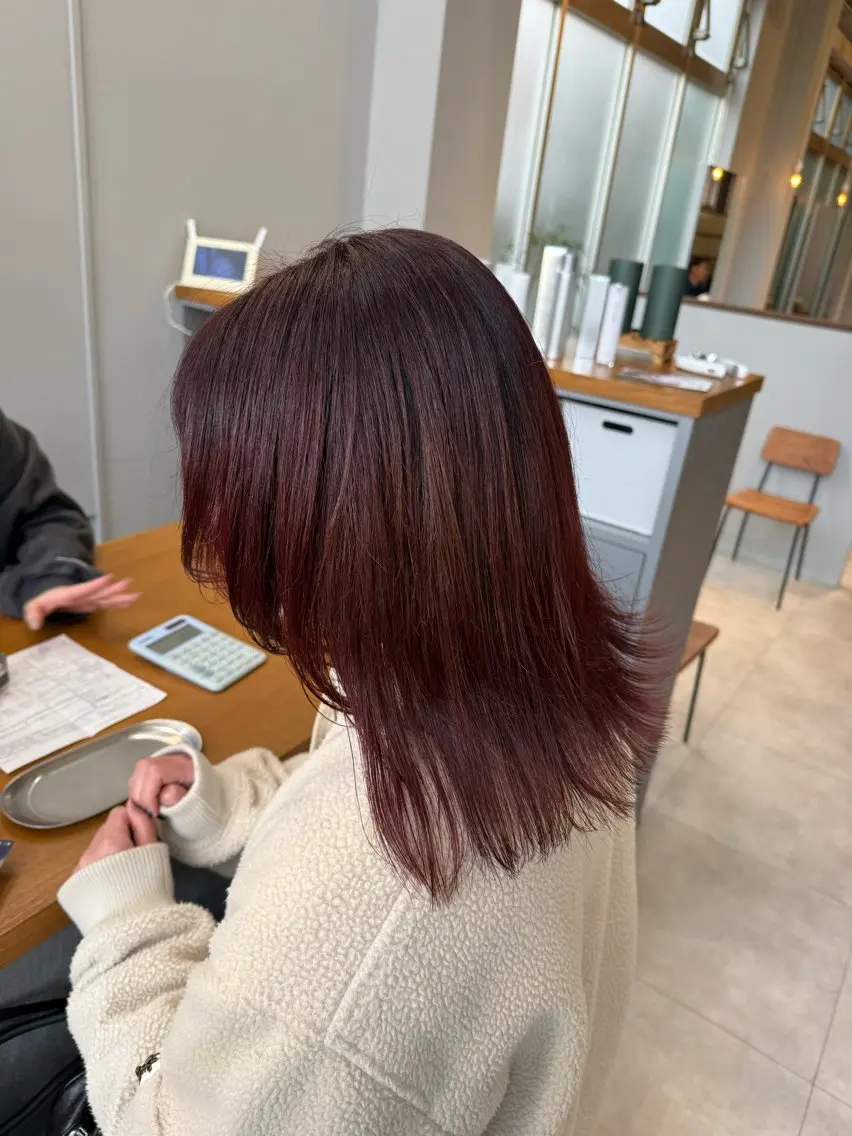 セミロング カラー グラデーションカラー カット ヘアカラー 富原崇太/高畑/中川 /透明感カラーのヘアスタイル