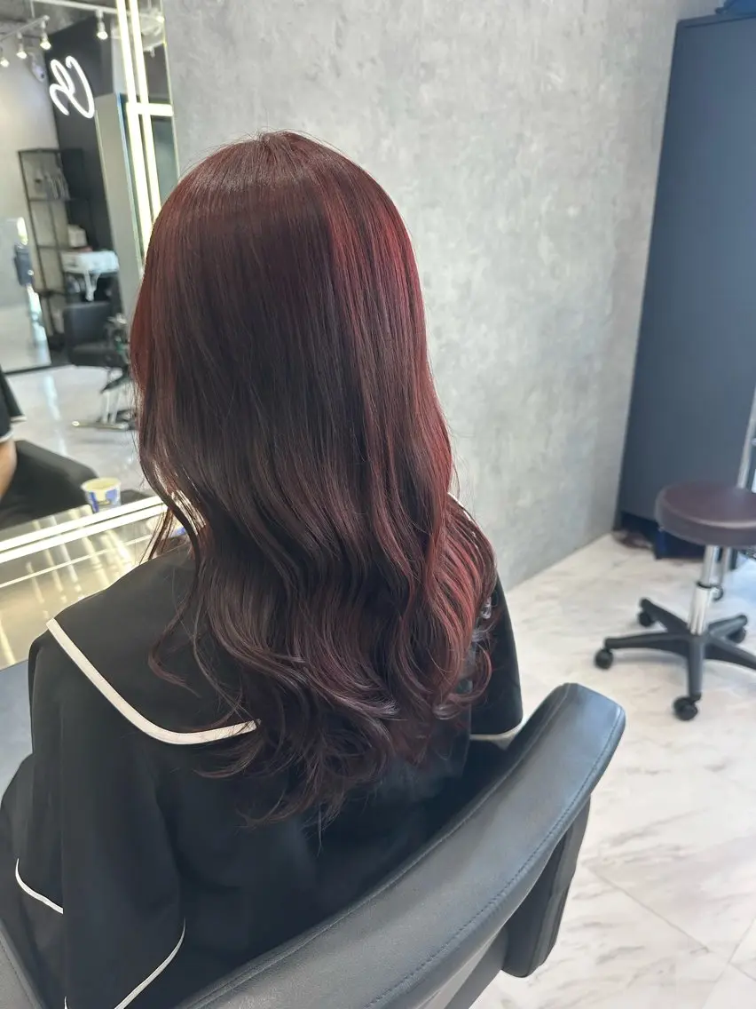 セミロング ヘアカラー 中村 さきのヘアスタイル
