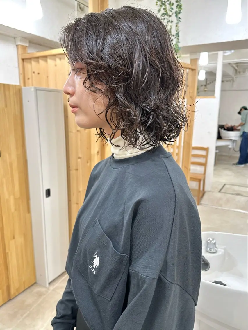 ショート パーマ 髪質改善 縮毛矯正/ レイヤー/銀座/本木のヘアスタイル