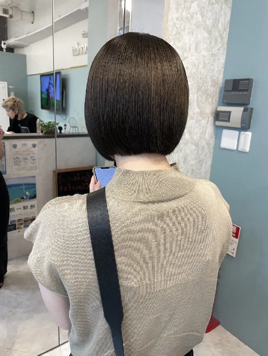 ショート 暗髪艶カラー/ 髪質改善TR/maiのヘアスタイル
