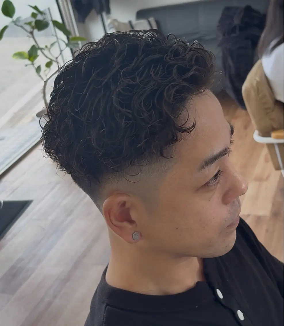 パーマ メンズ カット パーマ hairs 897のヘアスタイル