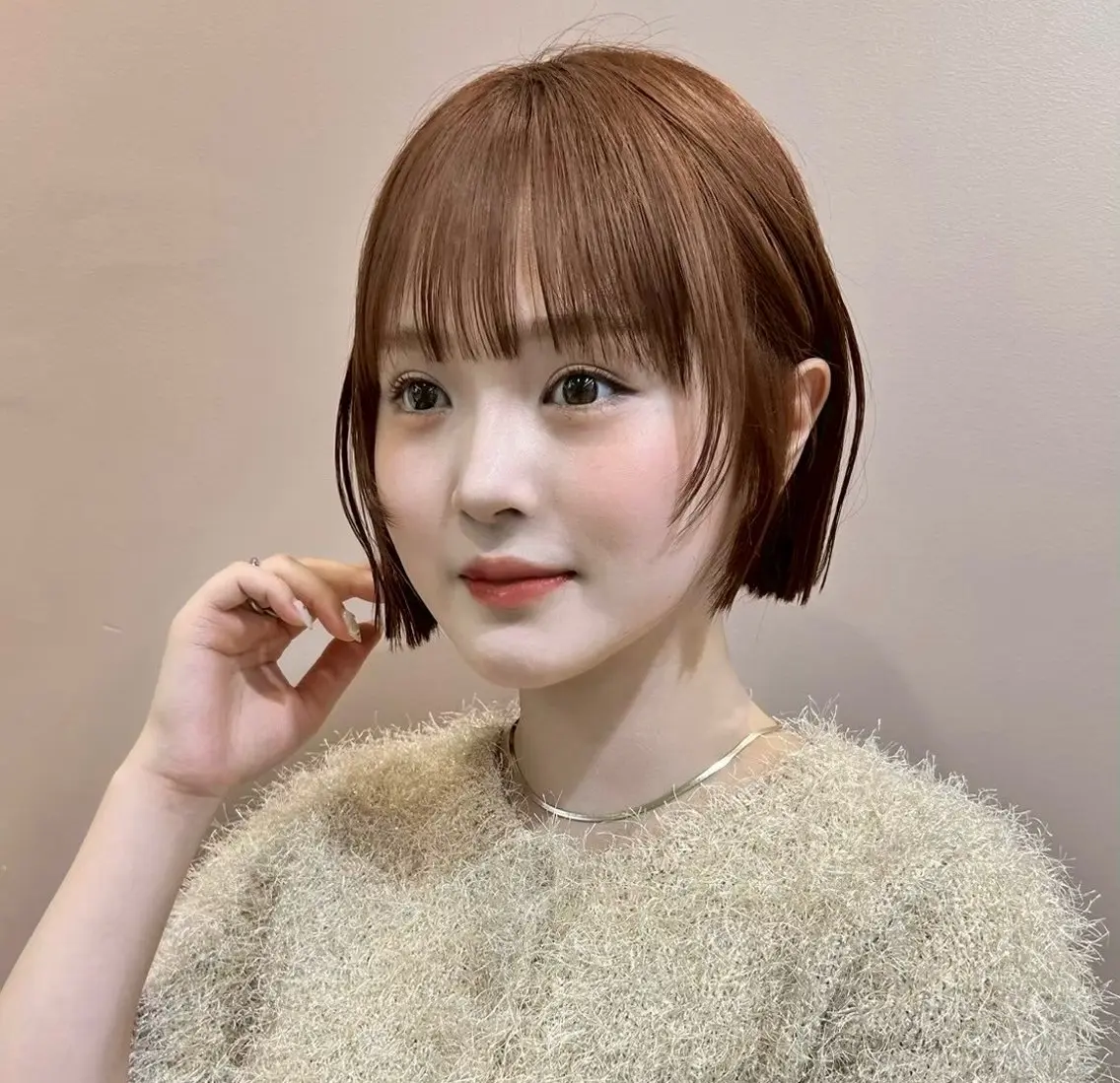 ショート カラー 切りっぱなしボブ ボブ カット ヘアカラー ♥️似合わせボブ/ 縮毛矯正/大和田拓夢のヘアスタイル