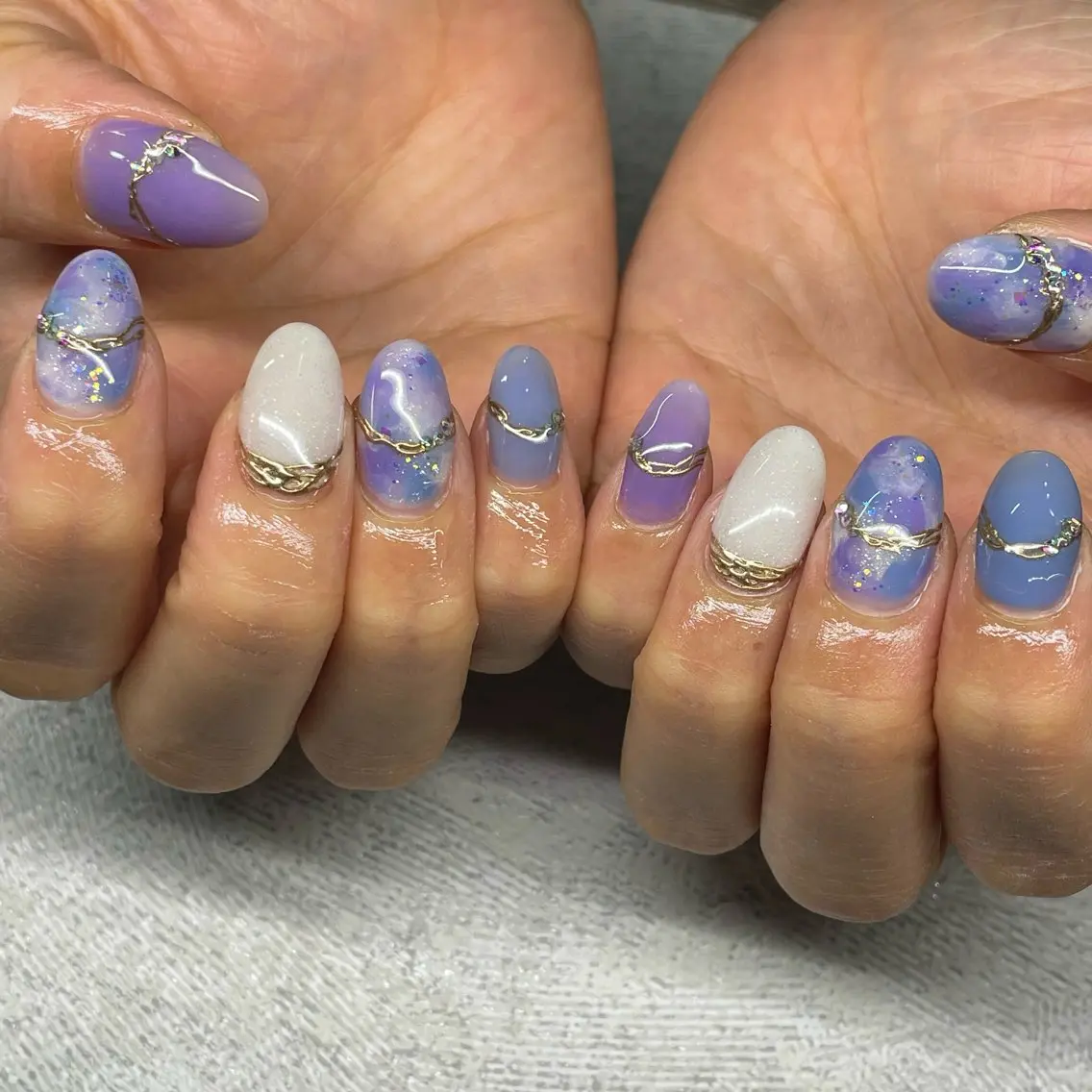 ネイル ストーンネイル ハンドネイル ハンドケア nailsalon SuMILEのネイルデザイン