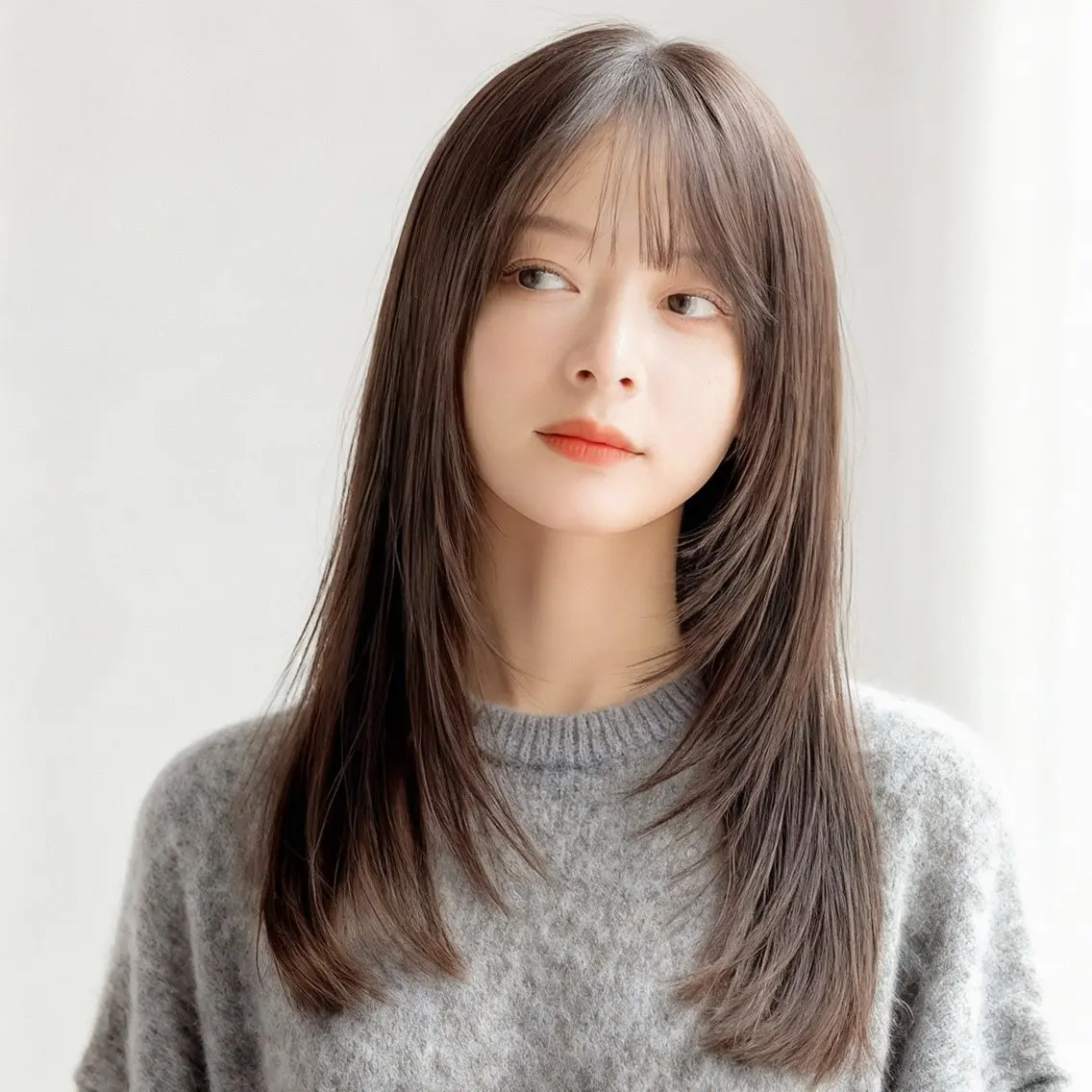 ロング レイヤーカット リベイルけんた モデル募集のヘアスタイル