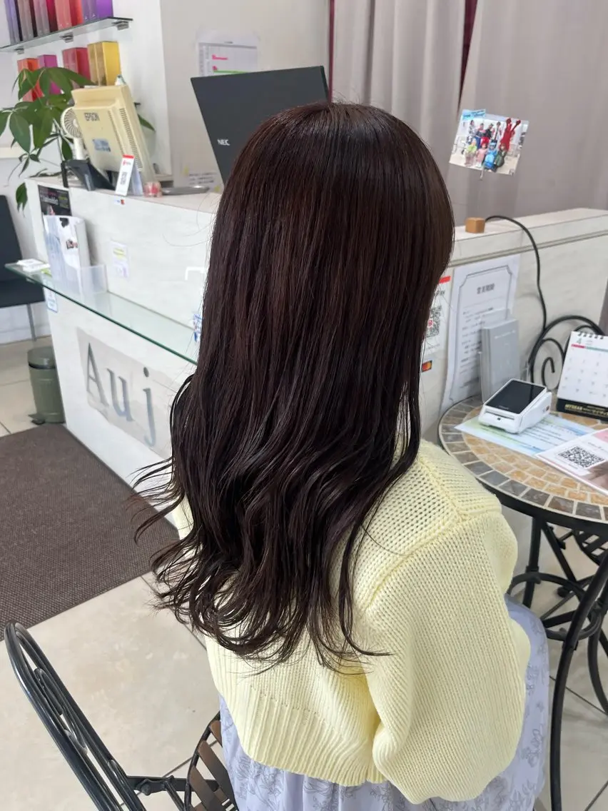 ロング カラー ラベンダーカラー ヘアカラー 🤎ベージュカラー/ 髪質改善/山岸🤎のヘアスタイル